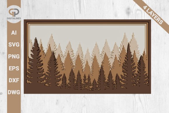 Bringing the Wilderness Home with Multilayer Forest SVG Pine Trees