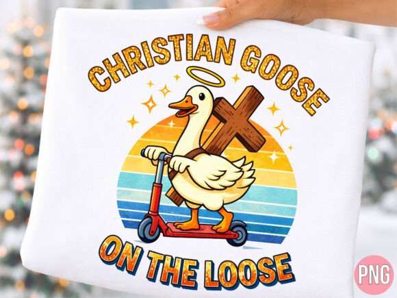 Christian Goose on the Loose Shirt PNG