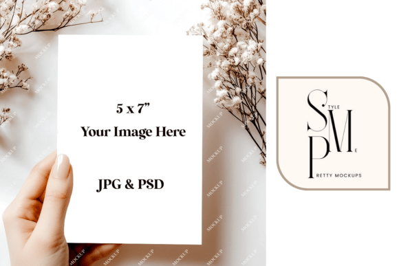 Elevate Your Brand: The Power of Hand-Held Floral Card Mockups in Modern Design