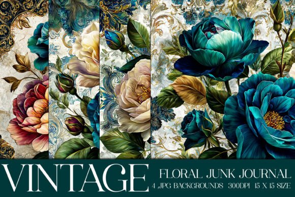 Elevate Your Creative Projects with Luxury Floral Flowers Backgrounds, S3