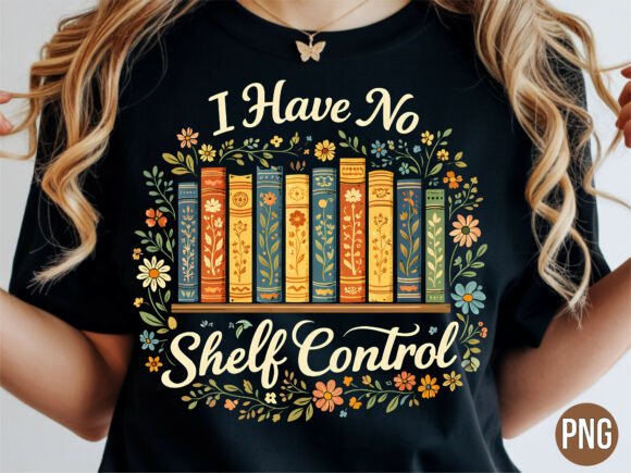 Elevating Print on Demand with the I Have No Shelf Control Book Stack PNG