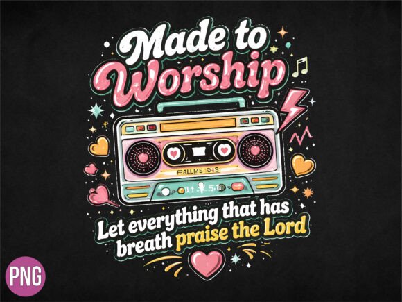 Evaluating the Made Worship Praise Lord Christian PNG for Faith-Based Design Projects