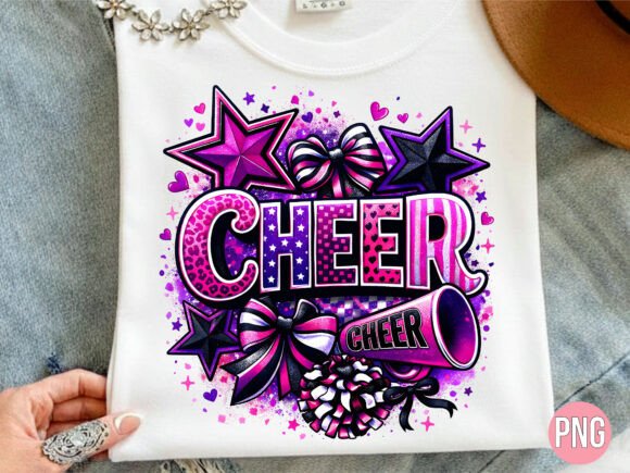 Pink Cheetah Star Cheerleader Game PNG