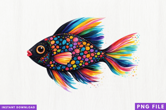 Unlocking Creative Potential with Colorful Fish PNG Sublimation for Modern Merchandise