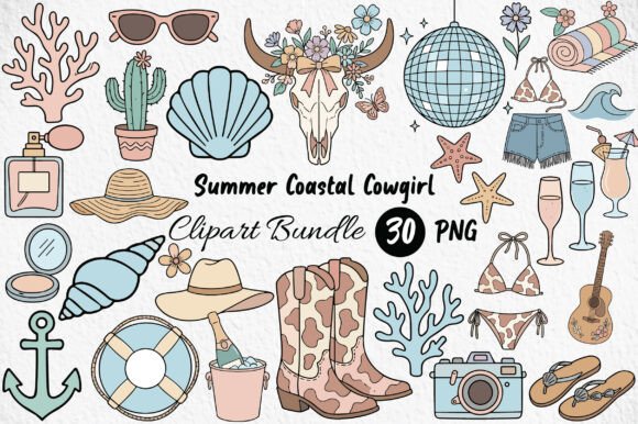Unlocking Summer Vibes: The Ultimate Guide to Coastal Cowgirl Clipart for Creators