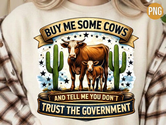 Western Cow Cactus Farm Life Quote PNG Guide